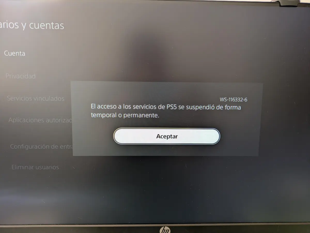 PlayStation 5 fat baneado de PSN